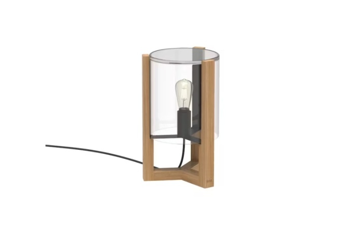 Tsitar 45 Lámpara Madera de Teca Grado A y Cristal Smoke